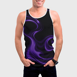 Майка-безрукавка мужская The color is purple, цвет: 3D-белый — фото 2