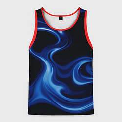 Майка-безрукавка мужская Color blue smoke, цвет: 3D-красный