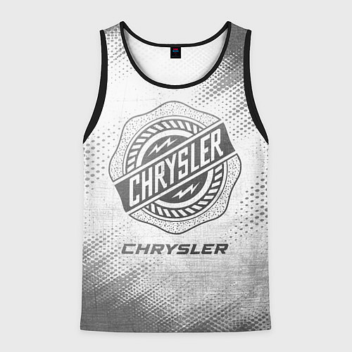 Мужская майка без рукавов Chrysler - white gradient / 3D-Черный – фото 1