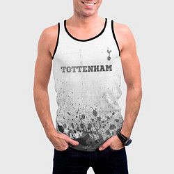 Майка-безрукавка мужская Tottenham - white gradient посередине, цвет: 3D-черный — фото 2