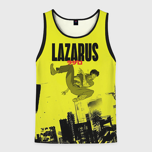 Мужская майка без рукавов Лазарь: Паркур / 3D-Черный – фото 1