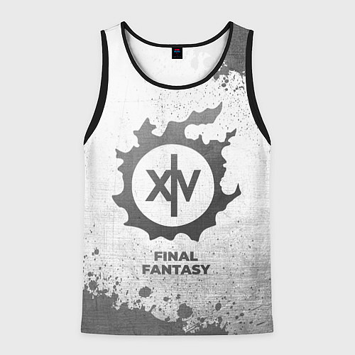 Мужская майка без рукавов Final Fantasy - white gradient / 3D-Черный – фото 1