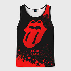 Мужская майка без рукавов Rolling Stones - red gradient