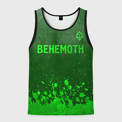 Мужская майка без рукавов Behemoth - green gradient посередине
