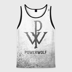 Майка-безрукавка мужская Powerwolf - white gradient, цвет: 3D-черный