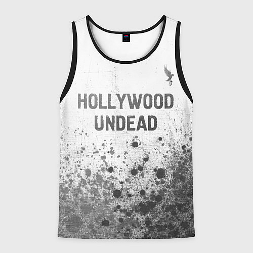 Мужская майка без рукавов Hollywood Undead - white gradient посередине / 3D-Черный – фото 1