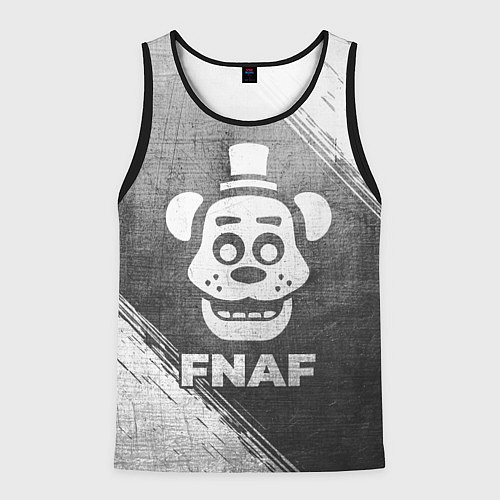Мужская майка без рукавов FNAF - grey gradient / 3D-Черный – фото 1