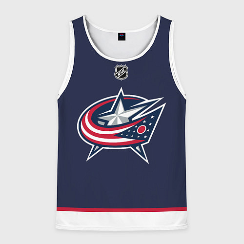 Мужская майка без рукавов Columbus Blue Jackets - NHL team / 3D-Белый – фото 1
