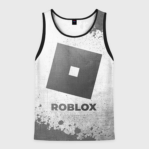 Мужская майка без рукавов Roblox - white gradient / 3D-Черный – фото 1