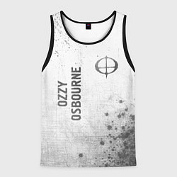 Мужская майка без рукавов Ozzy Osbourne - white gradient вертикально