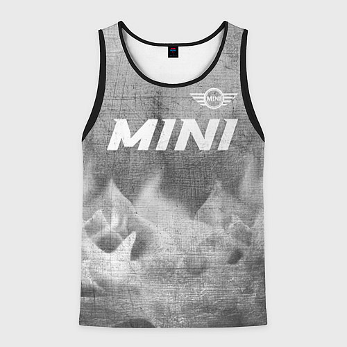 Мужская майка без рукавов Mini - grey gradient посередине / 3D-Черный – фото 1