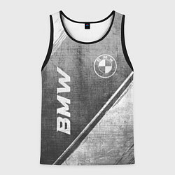 Мужская майка без рукавов BMW - grey gradient вертикально
