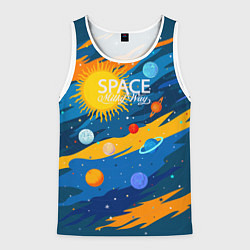 Мужская майка без рукавов Млечный путь -наш дом