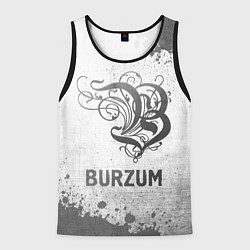 Мужская майка без рукавов Burzum - white gradient