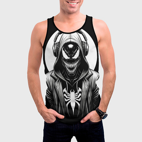 Мужская майка без рукавов Venom black / 3D-Черный – фото 3