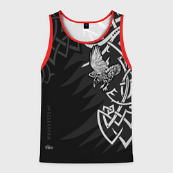 Майка-безрукавка мужская Верные спутники Одина, цвет: 3D-красный