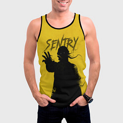 Майка-безрукавка мужская Часовой - Громовержцы, цвет: 3D-черный — фото 2