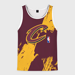 Майка-безрукавка мужская Cleveland Cavaliers NBA team, цвет: 3D-белый