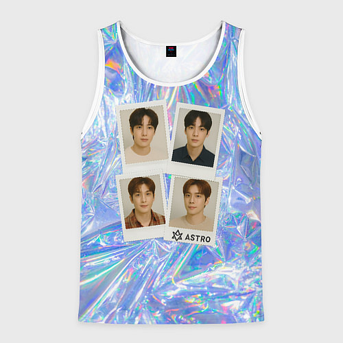 Мужская майка без рукавов Astro четыре фото / 3D-Белый – фото 1