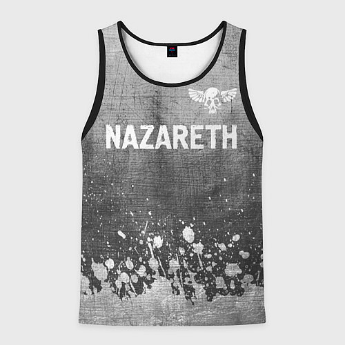 Мужская майка без рукавов Nazareth - grey gradient посередине / 3D-Черный – фото 1