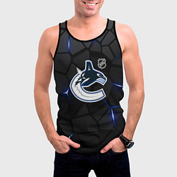 Майка-безрукавка мужская Ванкувер Кэнакс - НХЛ хоккей, цвет: 3D-черный — фото 2