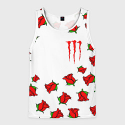 Мужская майка без рукавов Monster energy steel rose