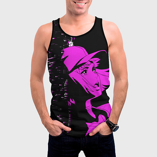 Мужская майка без рукавов Лазарь: Элейна / 3D-Черный – фото 3