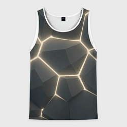 Мужская майка без рукавов Объемные серые плиты