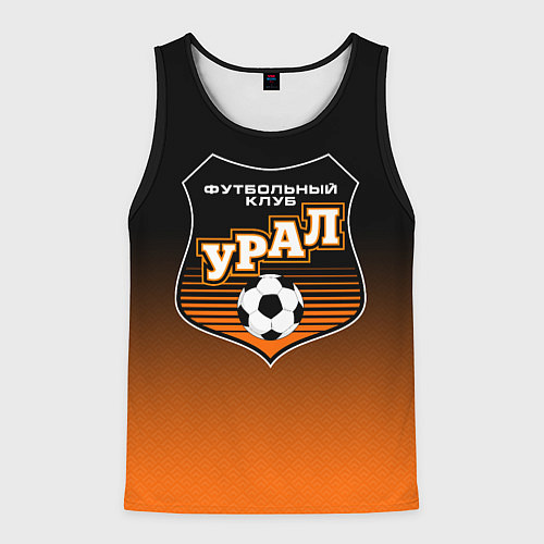 Мужская майка без рукавов ФК Урал - градиент / 3D-Черный – фото 1