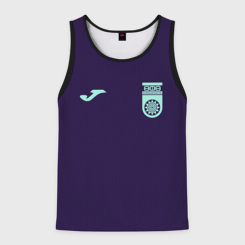 Мужская майка без рукавов ФК Уфа - форма с текстурой / 3D-Черный – фото 1