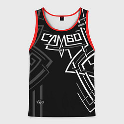 Мужская майка без рукавов Самбо движение в узоре