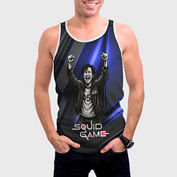 Майка-безрукавка мужская Победа игрока 456 Игра в кальмара, цвет: 3D-белый — фото 2