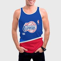 Майка-безрукавка мужская LA Clippers - basketball, цвет: 3D-белый — фото 2