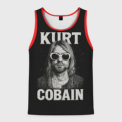 Мужская майка без рукавов Курт Кобейн - гранж-арт