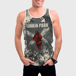 Майка-безрукавка мужская Linkin Park - Hybrid Theory, цвет: 3D-белый — фото 2