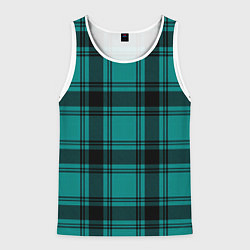 Мужская майка без рукавов Checkered dark blue