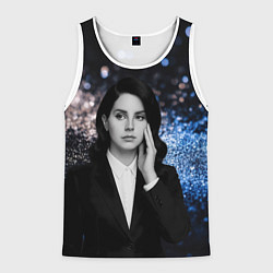 Майка-безрукавка мужская Lana Del Rey в костюме, цвет: 3D-белый