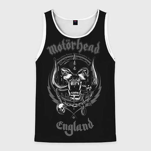 Мужская майка без рукавов Motorhead логотип / 3D-Белый – фото 1