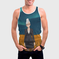 Майка-безрукавка мужская Сэйко Аясэ Дандадан, цвет: 3D-белый — фото 2
