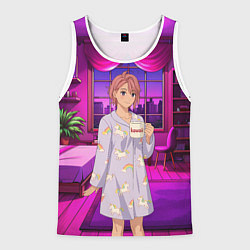 Мужская майка без рукавов Дандадан Сиратори Айра с кофе