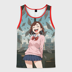 Мужская майка без рукавов Сиратори Айра смеется - Дандадан