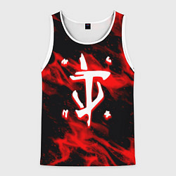Мужская майка без рукавов Doom красный огонь марса