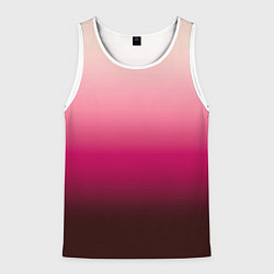 Мужская майка без рукавов Градиент transcendent pink омбре