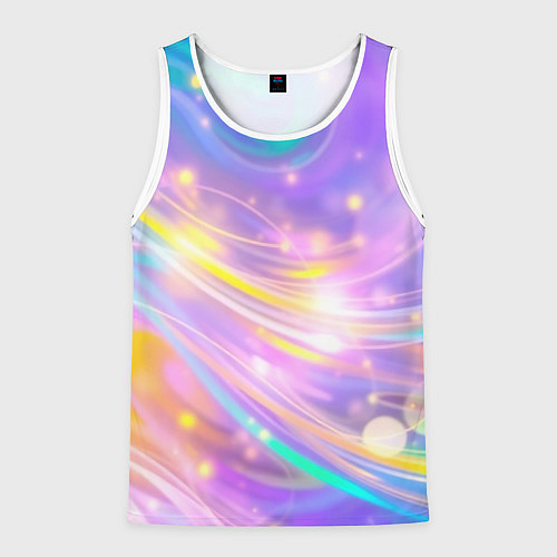 Мужская майка без рукавов Волшебный мистический космос / 3D-Белый – фото 1