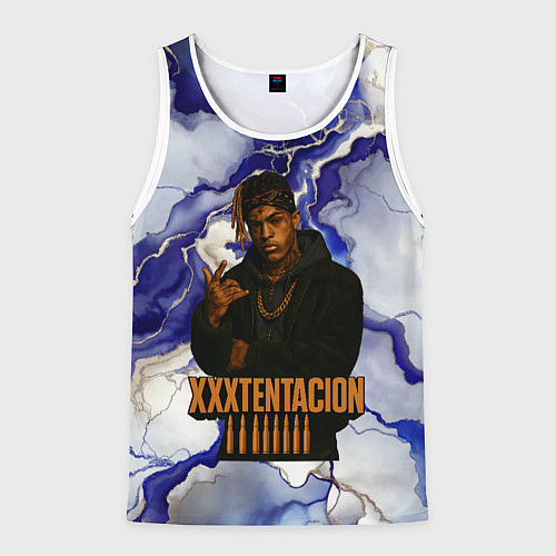 Мужская майка без рукавов XXXTentacion gangster / 3D-Белый – фото 1
