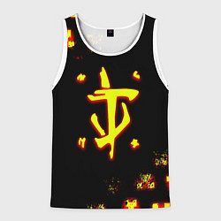 Мужская майка без рукавов Doom x minecraft