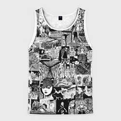 Майка-безрукавка мужская Horror World of Junji Ito, цвет: 3D-белый