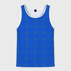 Мужская майка без рукавов Color blue stripes