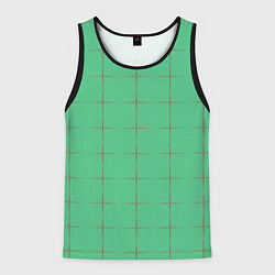 Мужская майка без рукавов Color green stripes