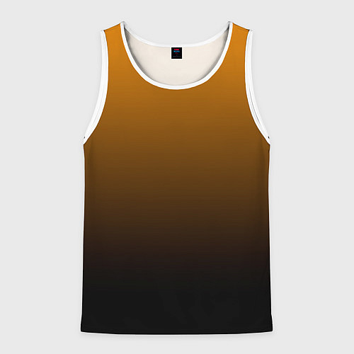 Мужская майка без рукавов Orange gradient / 3D-Белый – фото 1